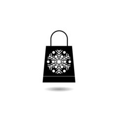 Poster - Shopping bag icon with shadow