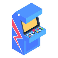 Wall Mural - 
Pxp game in isometric style icon 

