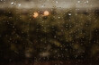 © Begography/ADDICTIVE STOCK - Textured backdrop of translucent wet glass with pure water drips in evening in rainy weather
