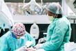 © Ioritz Lopez/ADDICTIVE STOCK - African American nurse assisting professional dentist during procedure with teeth of patient in modern stomatology clinic