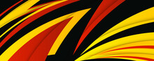Abstract Black Red Yellow Illustration Design Vector Background