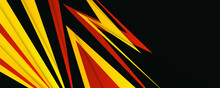 Abstract Black Red Yellow Illustration Design Vector Background
