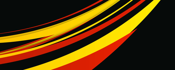Wall Mural - abstract black red yellow illustration design vector background