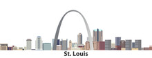 St. Louis Vector City Skyline