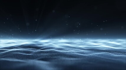 Wall Mural - modern wavy animation with shiningy light effects. Futuristic space concept.