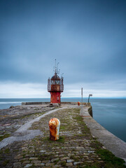 Wall Mural - Heysham pier and lighthouse