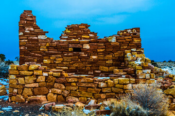 Wall Mural - Wupatki National Park near Flagstaff Arizona, Lomaki/Box Canyon Indian ruins