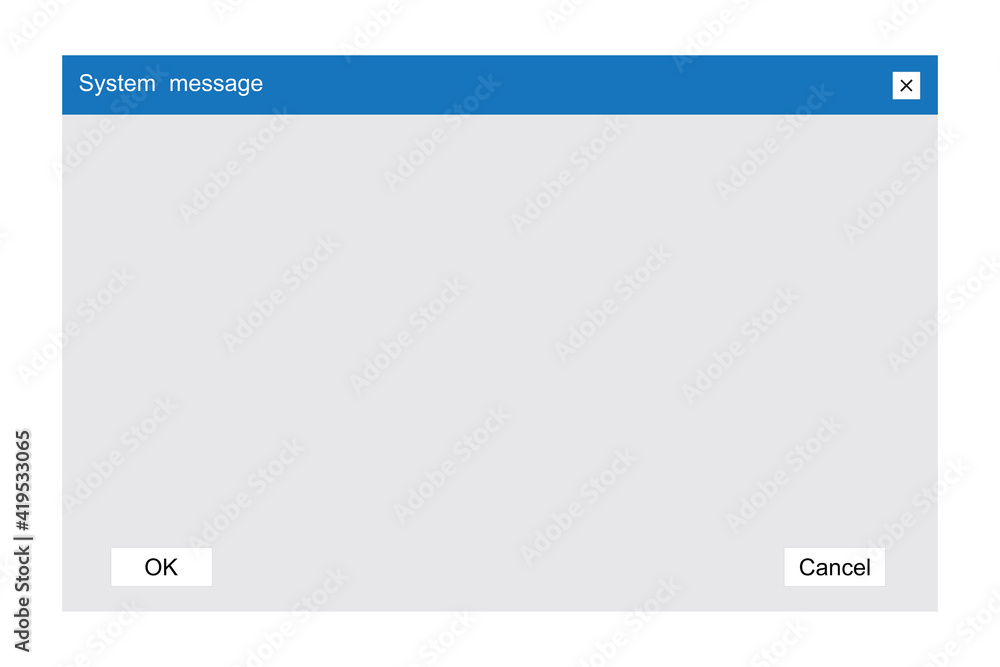 Blank computer window in flat style. Computer screen. Screen device ...