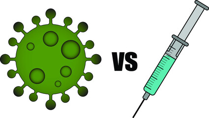 Simple vector of virus vs vaccine