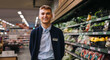 © Jacob Lund - Portrait of young worker in supermarket