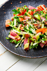 Canvas Print - Spring vegetable salad