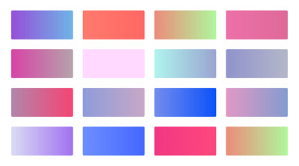 Wall Mural - soft gradients swatches background set