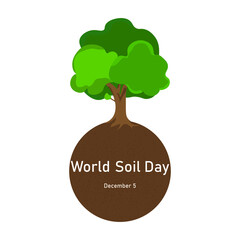 World soil day vector illustration December 5.