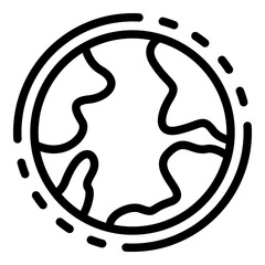 Modern global interface icon. Outline Modern global interface vector icon for web design isolated on white background