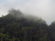 Nachodząca chmura na górę w na wyspie Madera, Portugalia
