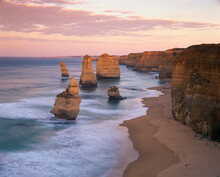 The Twelve Apostles Along The Coast On The Great Ocean Road In Victoria
