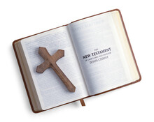 New Testament With Cross