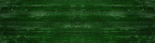 Abstract Grunge Old Dark Green Painted Wooden Texture - Wood Background Panorama Long Banner	
