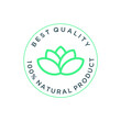 © Asenbayu - 100 percent natural product badge label vector
