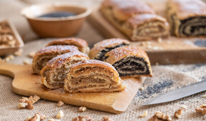 Wall Mural - A traditional hungarian sweets called Bejgli