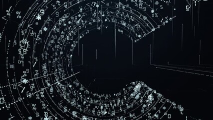 Wall Mural - the symbol of modern copyright protection in the digital space. intellectual property mark.