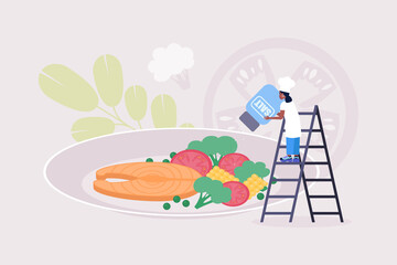 Sticker - Cooking concept