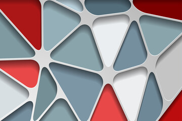 Wall Mural - Abstract colorful geometric isometric background