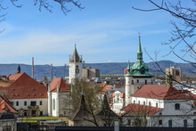 View Towards Castle Square In Teplice, Czech Republic.