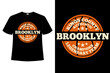 T-shirt typography football brooklyn champions authentic vintage