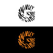 Tiger Print Letter G Logo Vector 001