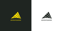 Abstract Triangle Of Mountain Shape For Adventure And Tourism Logo, Adventure Vector Logo Design Concept Illustration