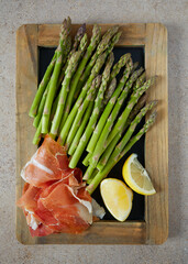 Sticker - fresh green asparagus and jamon serrano