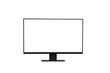 single black lcd desktop screen monitor
