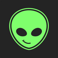 Poster - Alien face symbol