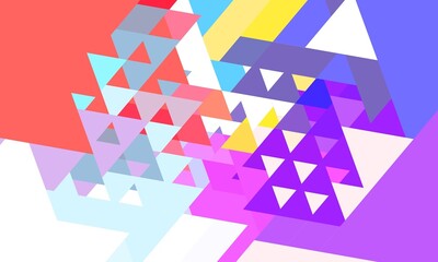 Wall Mural - Retro triangular background