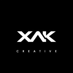 XAK Letter Initial Logo Design Template Vector Illustration