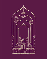 Wall Mural - Eid mubarak arch