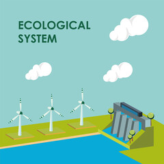 Sticker - dam ecological system