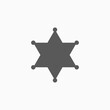 © musmellow - sheriff icon, star vector illustration