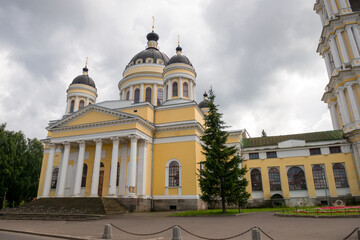 Wall Mural - Transfiguration Cathedral. Spaso-Preobrazhensky Cathedral on the embankment of Volga river in Rybinsk