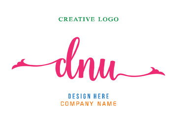 DNU lettering logo is simple, easy to understand and authoritative