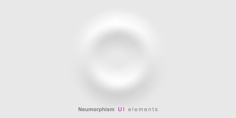 User interface elements for mobile app. Neumorphism User interface design kit. Neumorphism UI UX icons set.