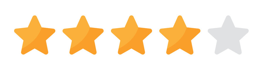 Poster - 4 out of 5 stars rating customer feedback