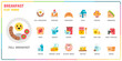© narak0rn - Breakfast flat icon set