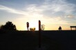 © Jaimie Peterson - Silhouettes of people in the sunset swamp