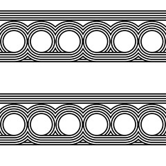 Sticker - Design seamless monochrome stripy pattern