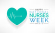 © Waseem Ali Khan - National Nurses week is observed in United states from May 6 to 12 of each year, to mark the contributions that nurses make to society. Vector illustration.