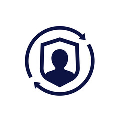 Canvas Print - user privacy and security icon