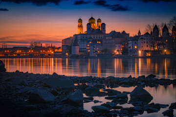 Sunset in Passau