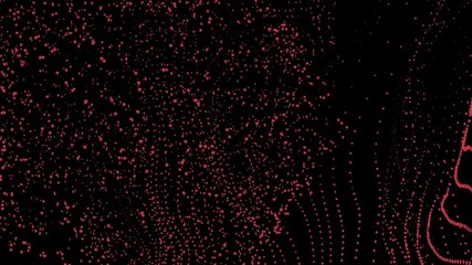Wall Mural - abstract graphic elements. a stellar stream of red particles rising under water in the dark depths. 